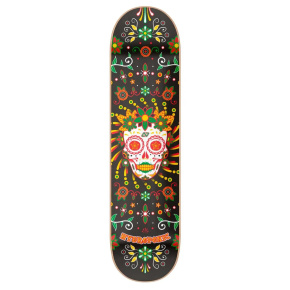 Calavera mexicana hidropónica 2.0 Patineta (8.25"|Catrina Negra)