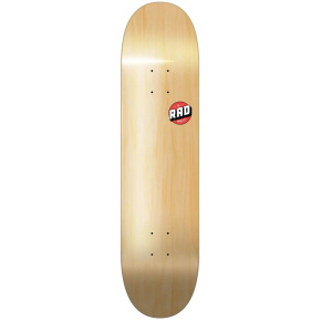 Tabla de skate con logotipo en blanco RAD (8.375"|Arce natural)