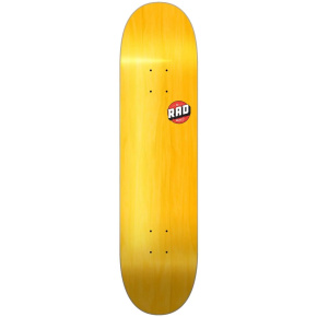 Tabla de skate con logotipo en blanco RAD (8.375"|Naranja)