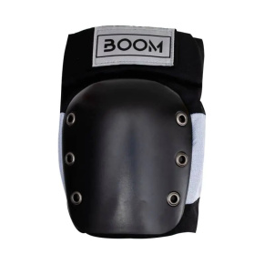 Boom Solid Rodilleras Negro/Plata L