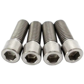 TLC Primo Titanium BMX Crank Arm Pinch Bolts (Natural)