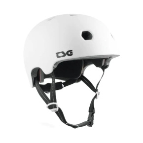 Casco TSG Meta Solid Color Blanco satinado L/XL