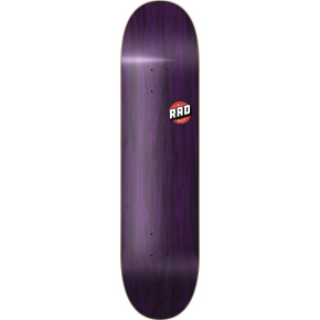 Tabla de skate con logotipo en blanco de RAD (8.125"|arce morado)