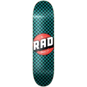 Tabla de skate RAD Checker (7.75"|Negro/Tyrkys)