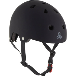 Casco de patinaje Triple Eight Dual Certified (S-M|Negro mate)