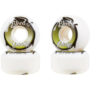 Blood Orange Street Raw Ruedas Cónicas Cruiser 4-Set (55mm|Blanco/Verde)