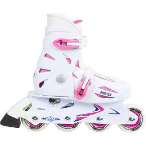 Roces Orlando III Patines Niñas (Blanco/Rosa|30-35)