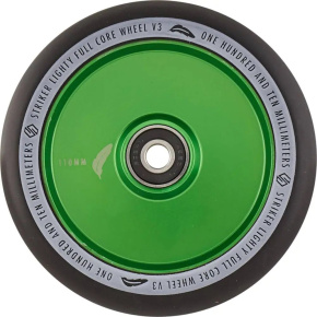 Rueda Scooter Striker Lighty Full Core V3 Negra (110mm|Verde)