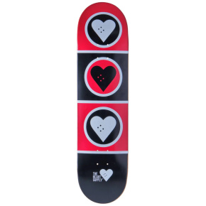 Patineta Heart Supply Squad (8.375"|Negro/Rojo/Blanco)