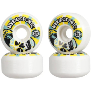 Calavera mexicana hidropónica 2.0 Juego de 4 ruedas de skateboard (56 mm|Blanco/Amarillo)