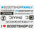 Scootshop.cz X Divine M hoja de adhesivos