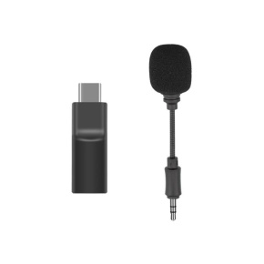 Mini Microphone & Audio Adapter (3.5mm to USB-C)