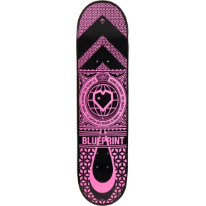 Patineta Blueprint Home Heart (7.875"|Negro/Rosa)