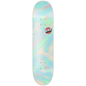 Tabla de skate con logotipo en blanco RAD (8.375"|Holográfico)