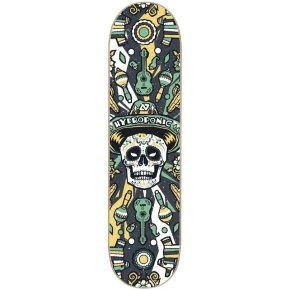 Calavera mexicana hidropónica 2.0 Patineta (8.375"|Negro)