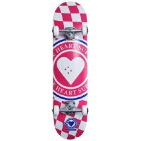 Heart Supply Insignia Check Skateboard Completo (7.75"|Rosa)