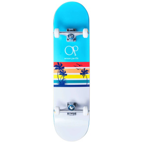 Monopatín Ocean Pacific Sunset 8.25 "Blanco / Azul