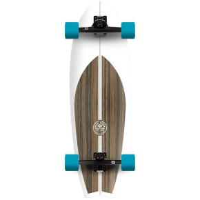 Surfskate Completo Hydroponic Fish (315"|Clásico 2.0 Blanco / Marrón)