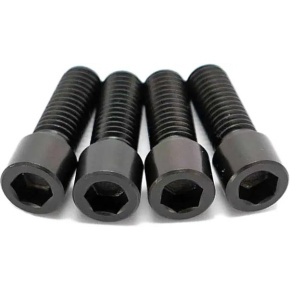 TLC Primo Titanium BMX Crank Arm Pinch Bolts (Negro)