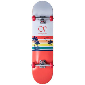 Patineta Ocean Pacific Sunset 8 "Blanco / Rojo