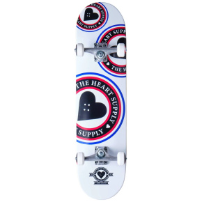 Heart Supply Orbit Logo Skateboard Set (8"|Blanco/Negro/Azul)