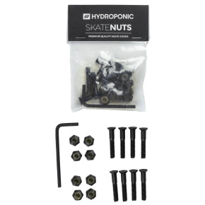 Herrajes para monopatín con tuerca hidropónica (1 1/8"|Negro)